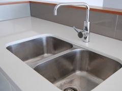 Marble Sink With Stainless Steel Tap